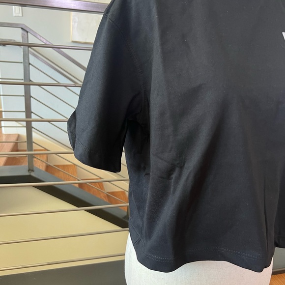 Jordan Nike Essentials Boxy 2 Logo Cropped T-Shirt - Black - Picture 5 of 11